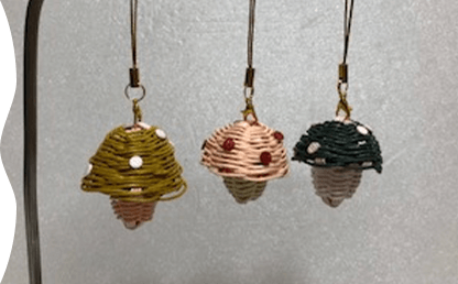 キノコキーホルダー